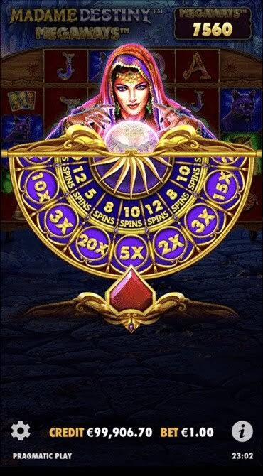 Madame Destiny Megaways gameplay screenshot